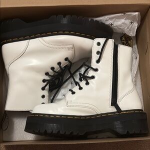 Dr. Martens White Combat Boots